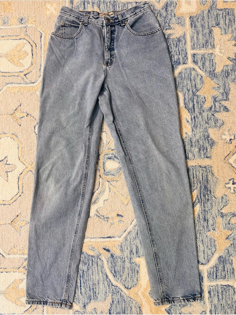 London Jean VTG 90’s Light Blue Straight Leg Jeans 10 100% Cotton Classic